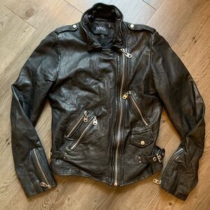 DOMA Buttery Soft Black Leather Jacket